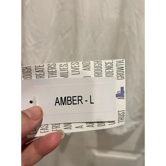 Lularoe‎ Amber Hoodie White With Blue Stars Large USA NWT - Picture 6 of 7